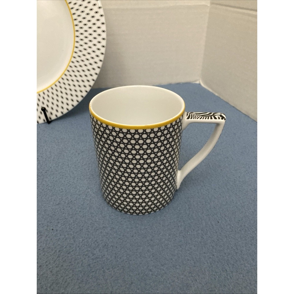 Ted Baker Portmeirion Langdon Dinnerware Place Setting - Black - 4‎ pieces - Picture 4 of 16